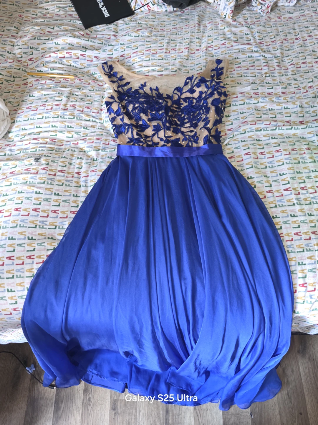 Royal Blue Embellished Bodice Maxi Dress - photo 2