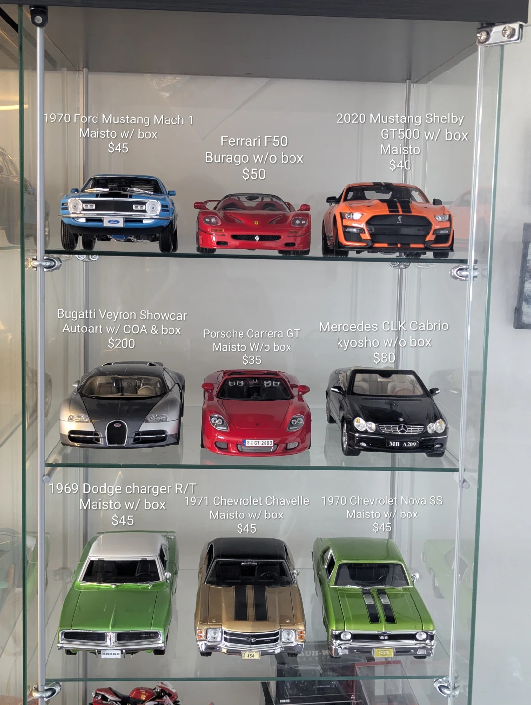 Diecast cars for sale 1:18 scale from $35