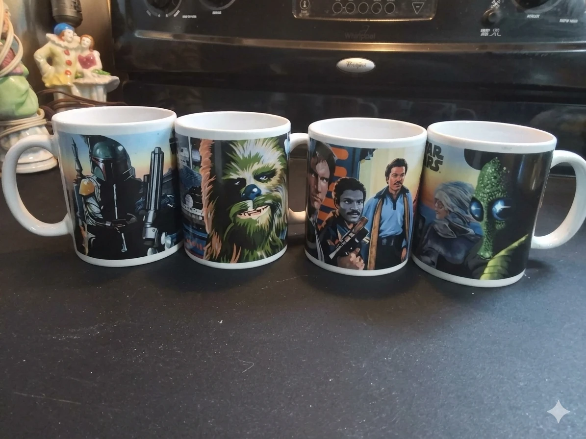 Set of 4 Star Wars Character Mugs