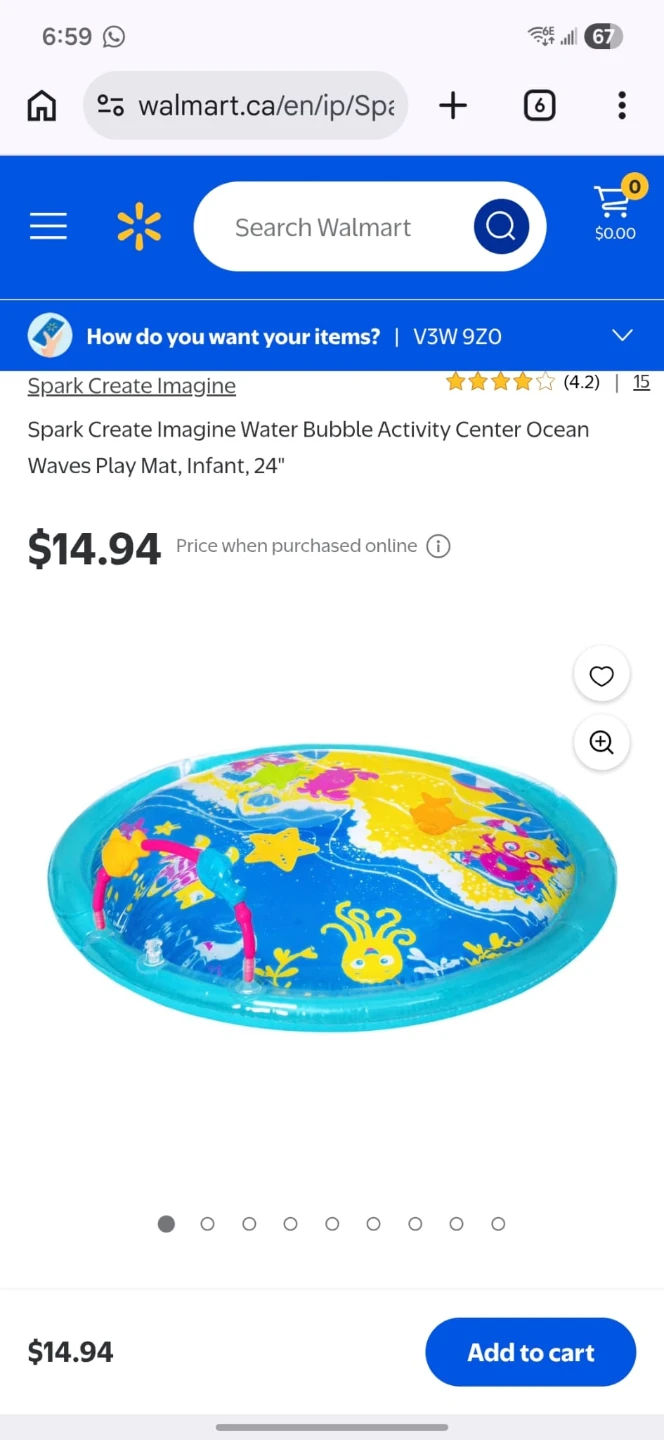 Spark Create Imagine Water Play Mat 24"