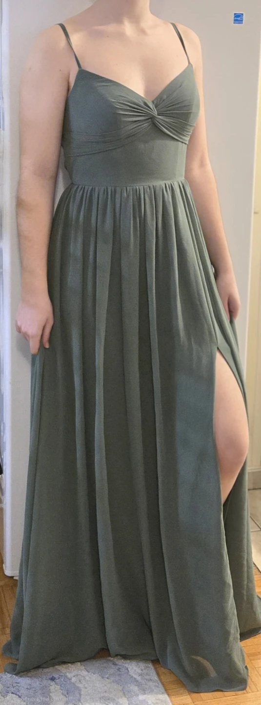 Azazie Eucalyptus A-line Formal Dress - photo 3