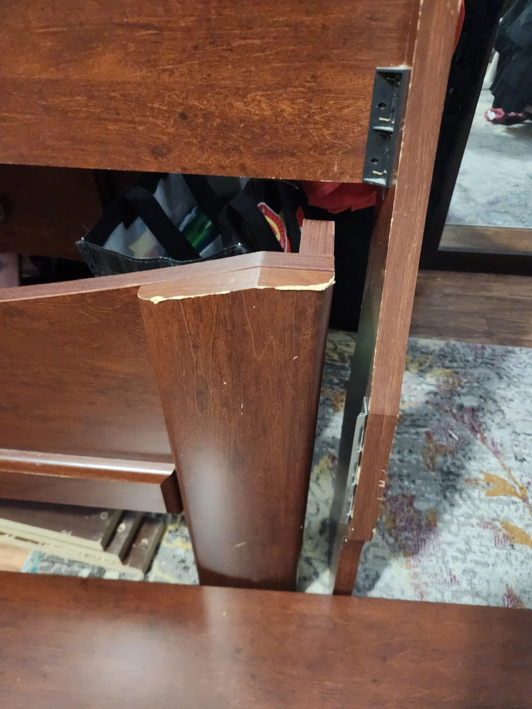 Wooden Sleigh Bed Frame full - photo 5