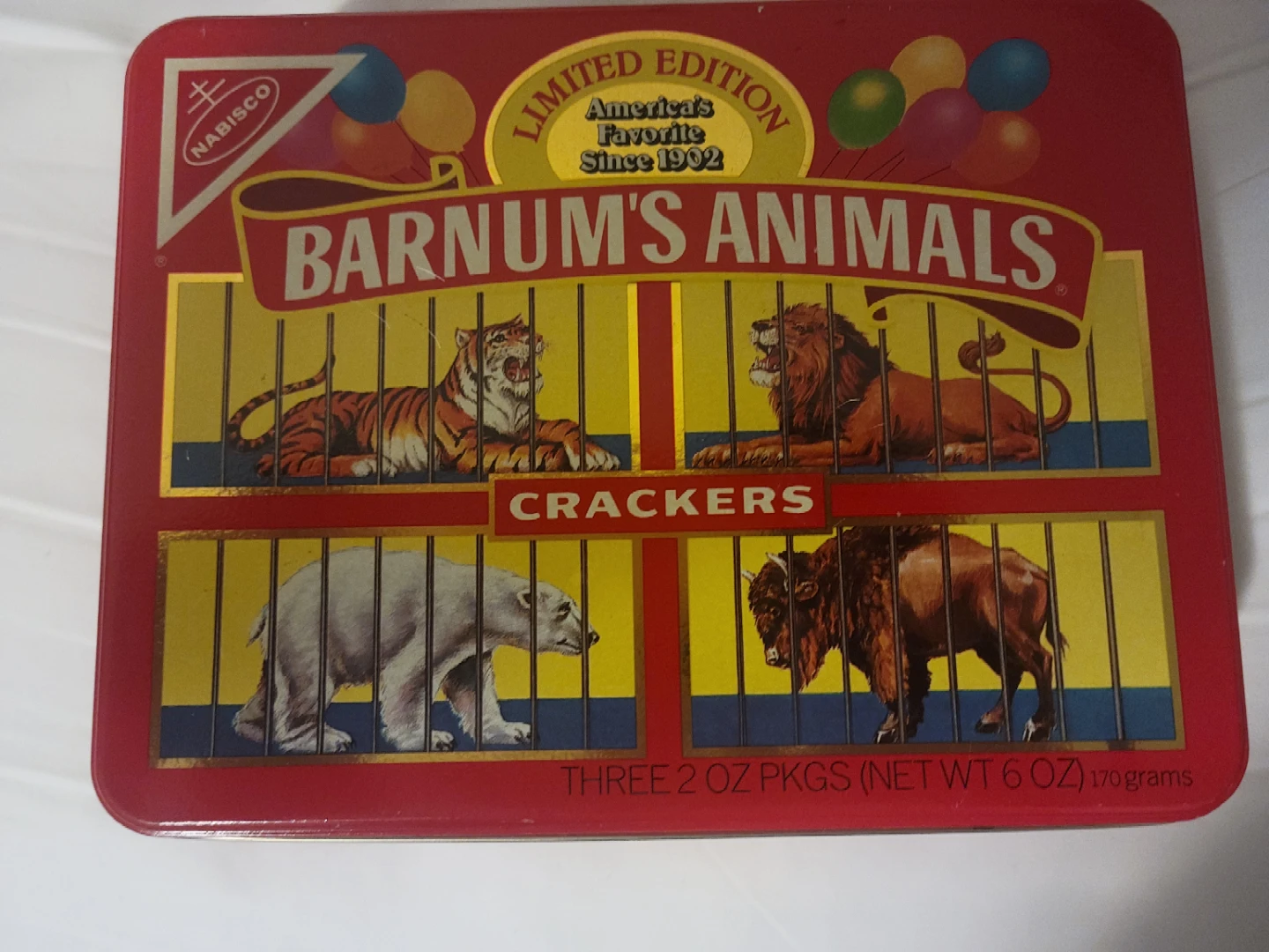 Vintage Nabisco Barnum's Animals Cracker Tin