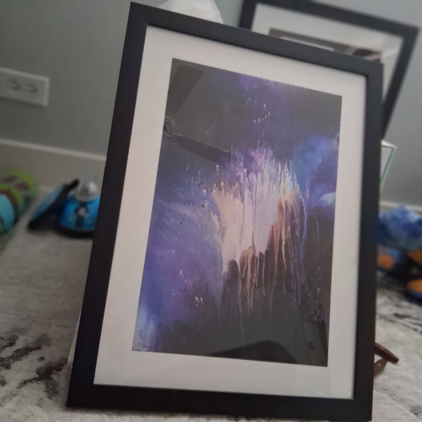 Set of modern art pieces