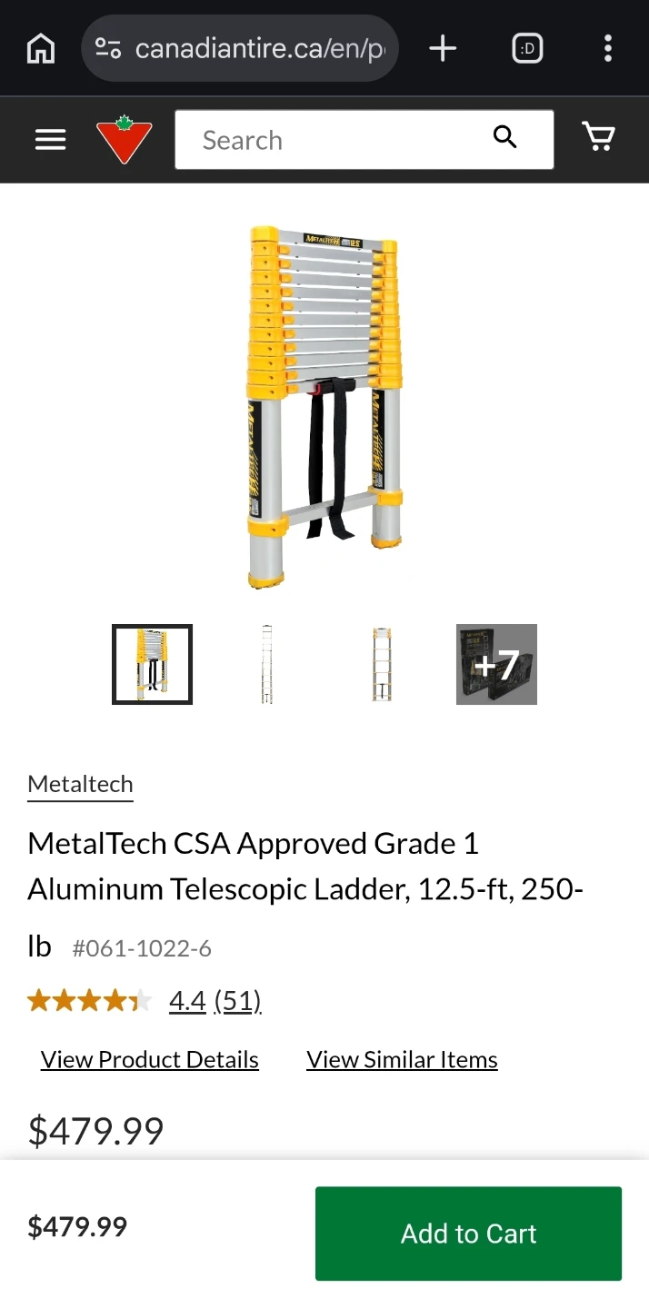 MetalTech Telescopic Ladder - photo 2