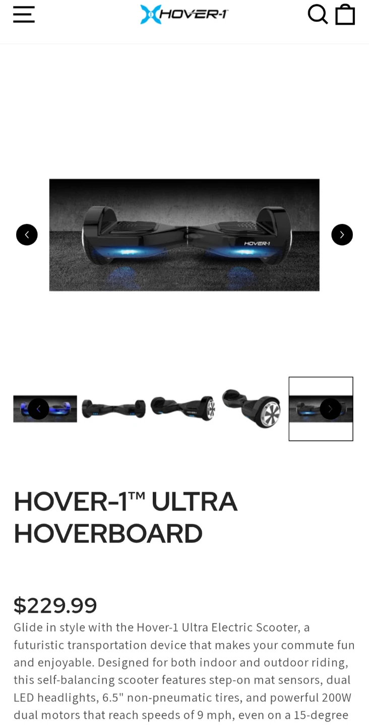 X Hover 1 ULTRA Smart Balance Hoverboard - photo 2