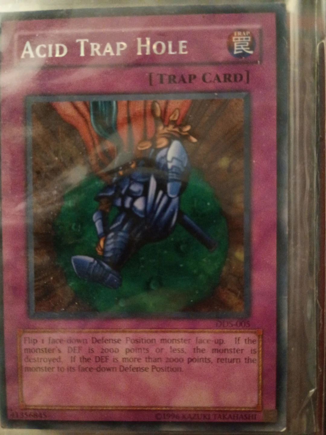 Yu-Gi-Oh! Acid Trap Hole Trap Card⚽