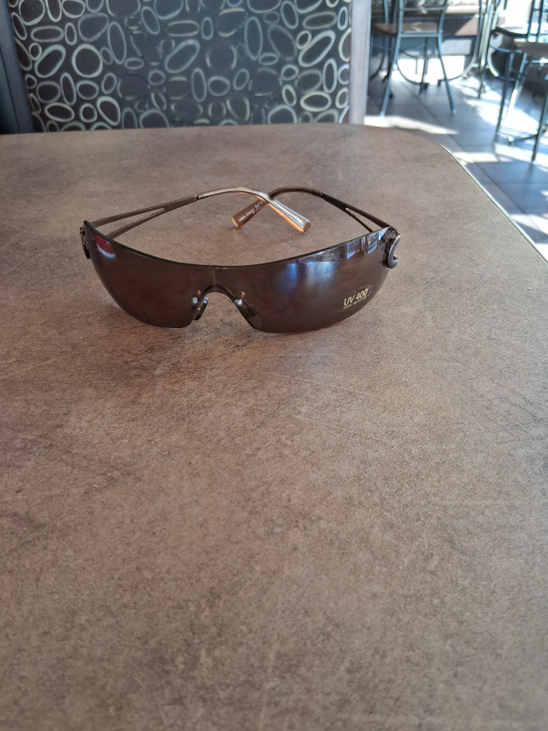 Brown Rimless Sunglasses