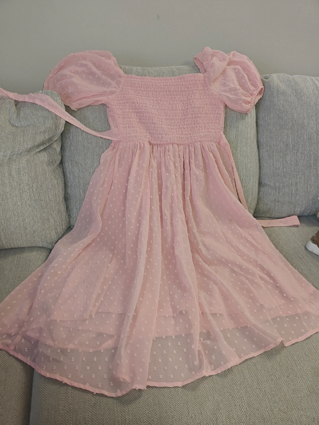 Pink Puff Sleeve Dress - photo 2