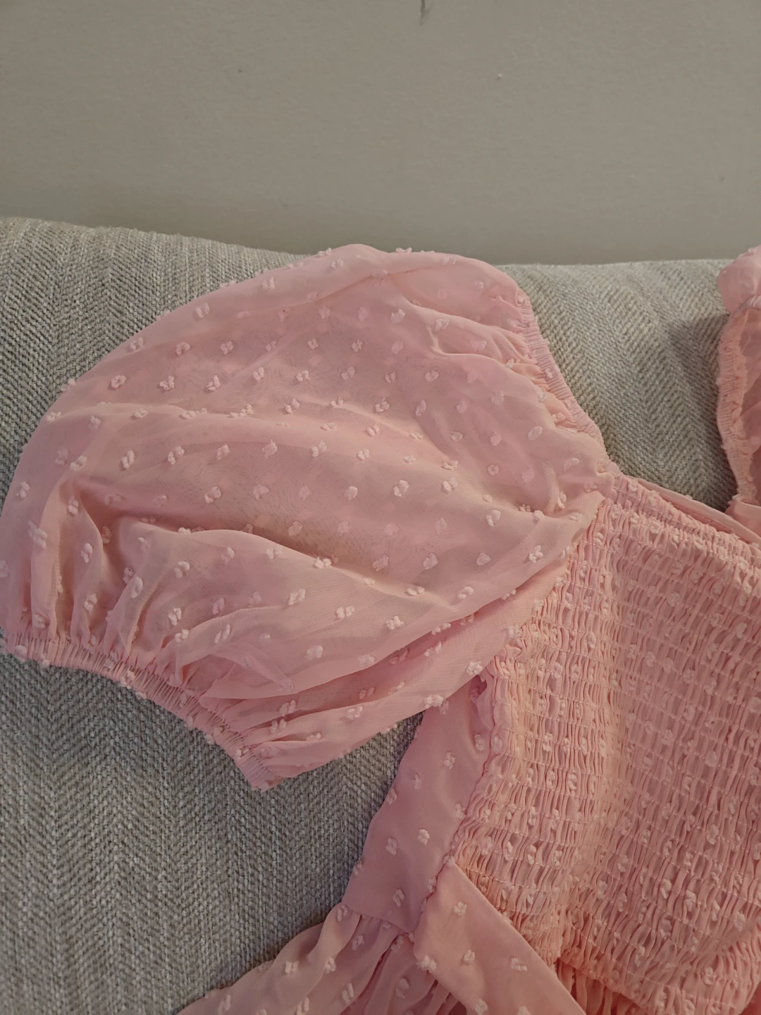 Pink Puff Sleeve Dress - photo 4
