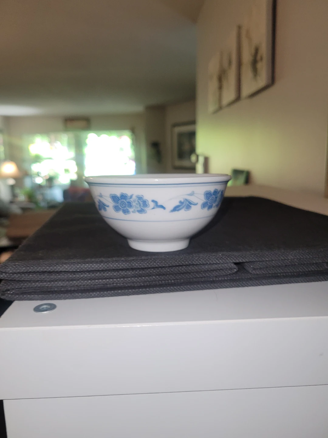 White and Blue Floral  rice bowl - photo 2