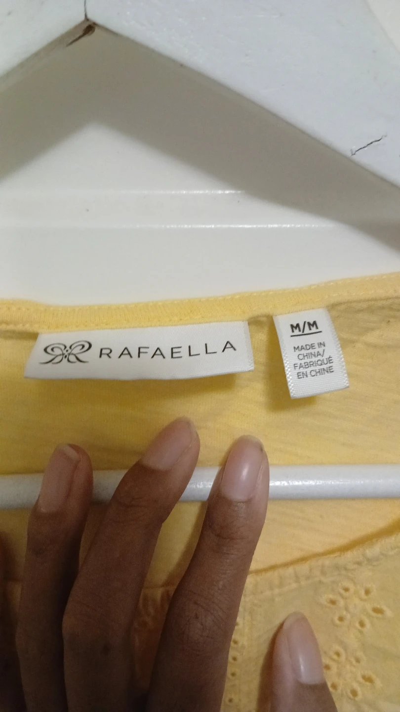 Rafaella Yellow Embroidered Tank Top M/M - photo 2