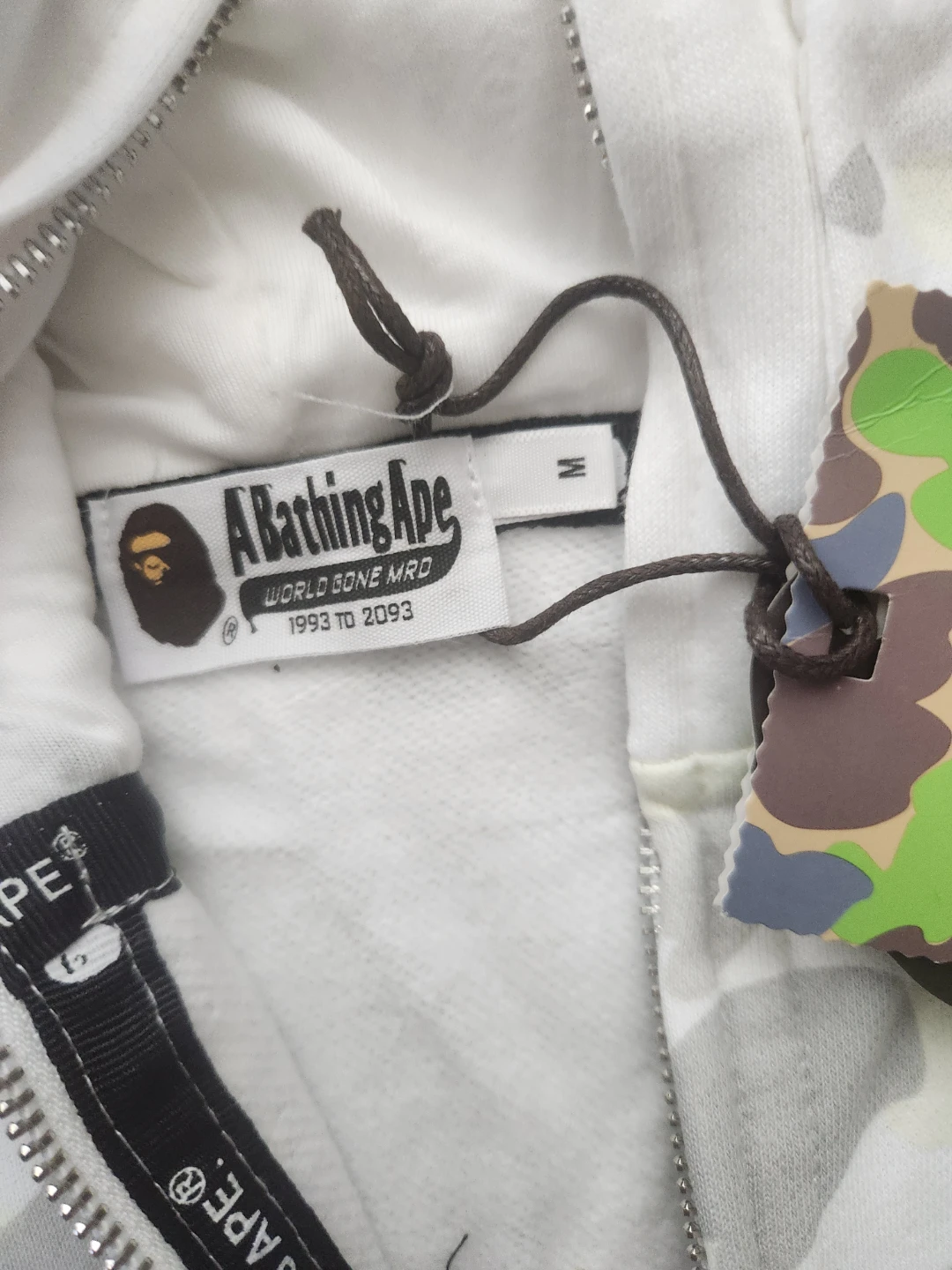 A Bathing Ape Shark Hoodie White Camo - photo 3