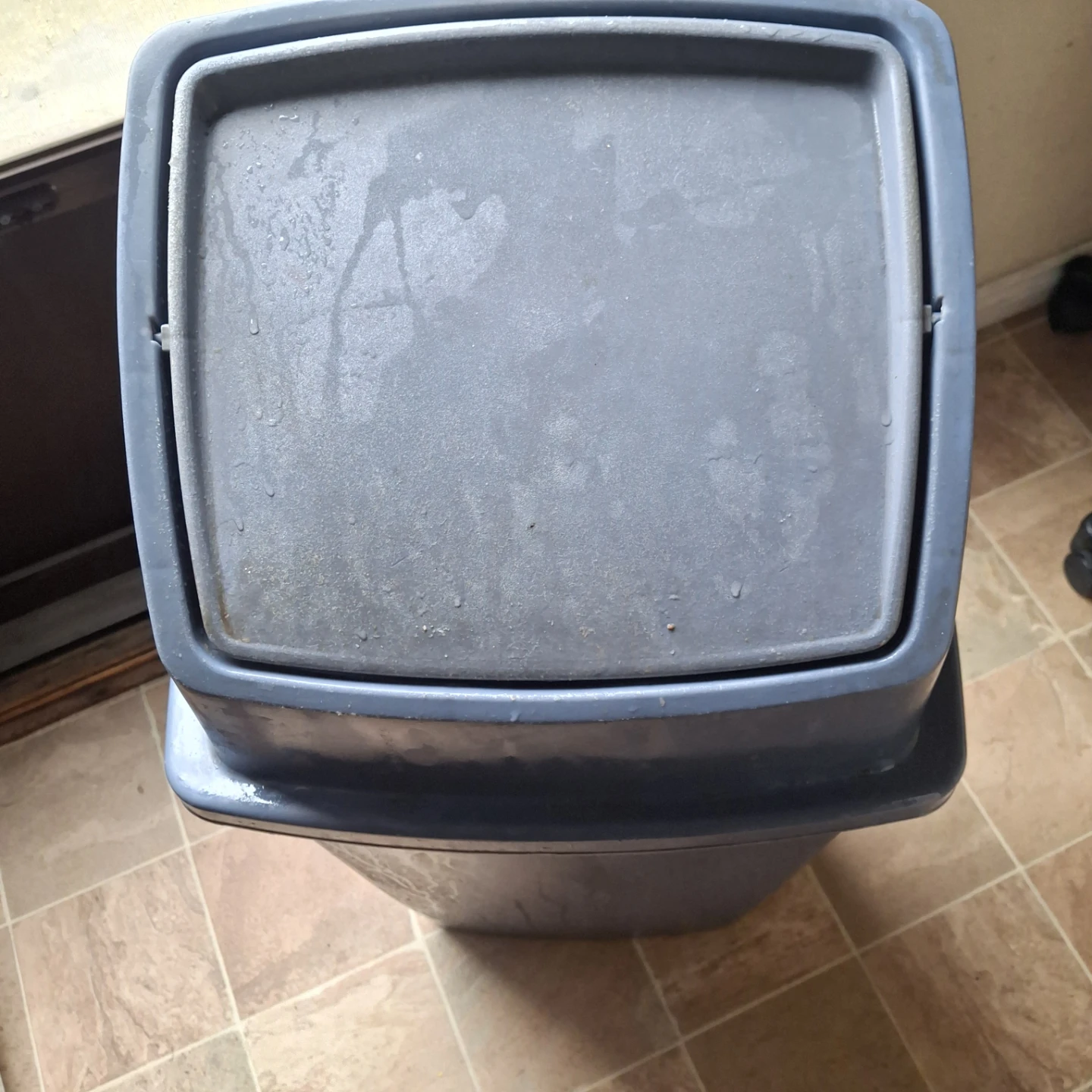 Grey blue  Trash Can - photo 2