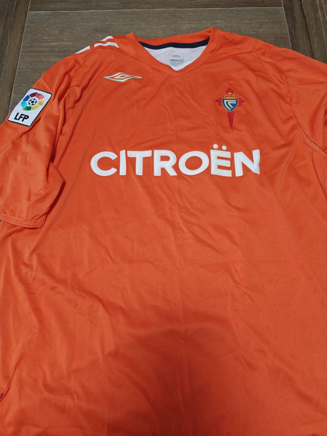 Umbro Celta Vigo Citroën Football Jersey Orange LFP Patch