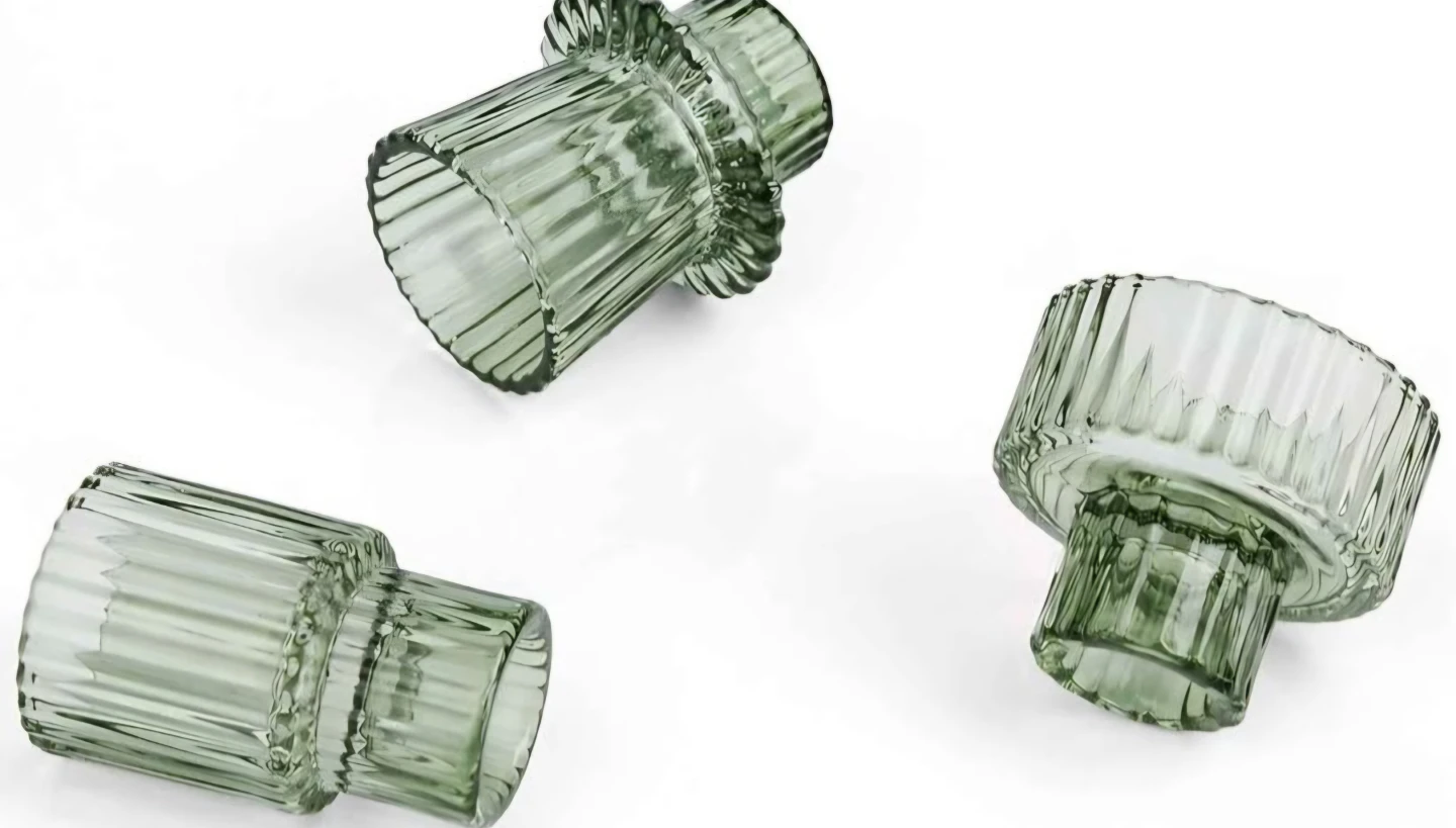 Vixdono6 Set of 6 Green Glass Candle Holders⚽ - photo 5