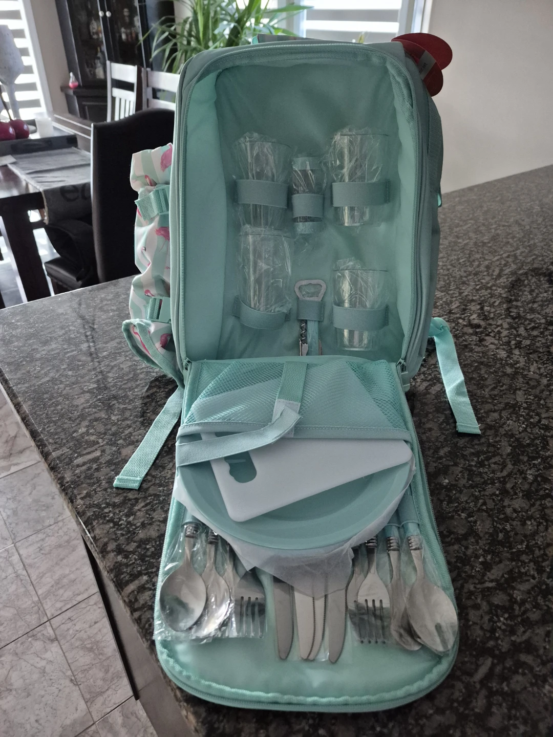 Brand new Flamingo Picnic Backpack