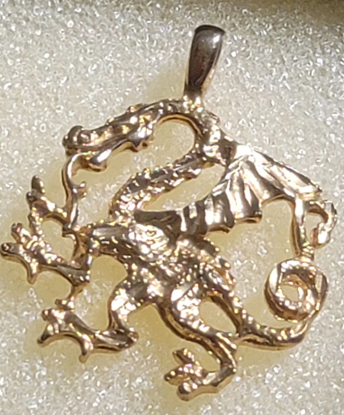Gold Tone Dragon Pendant