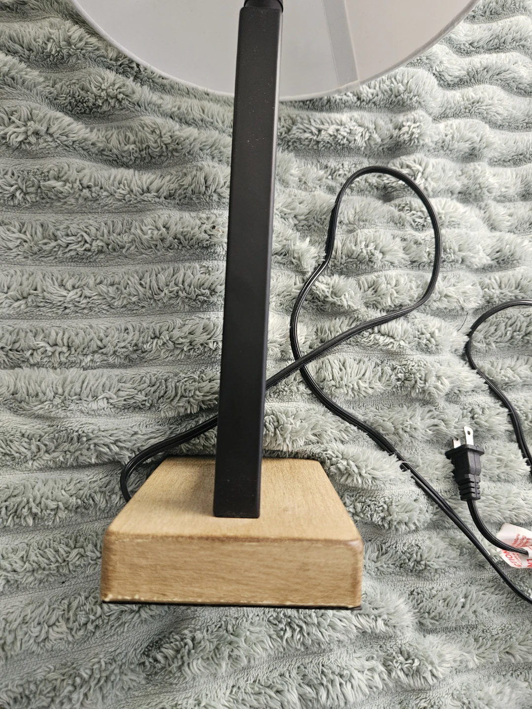 Black and Wood Accent Table Lamp