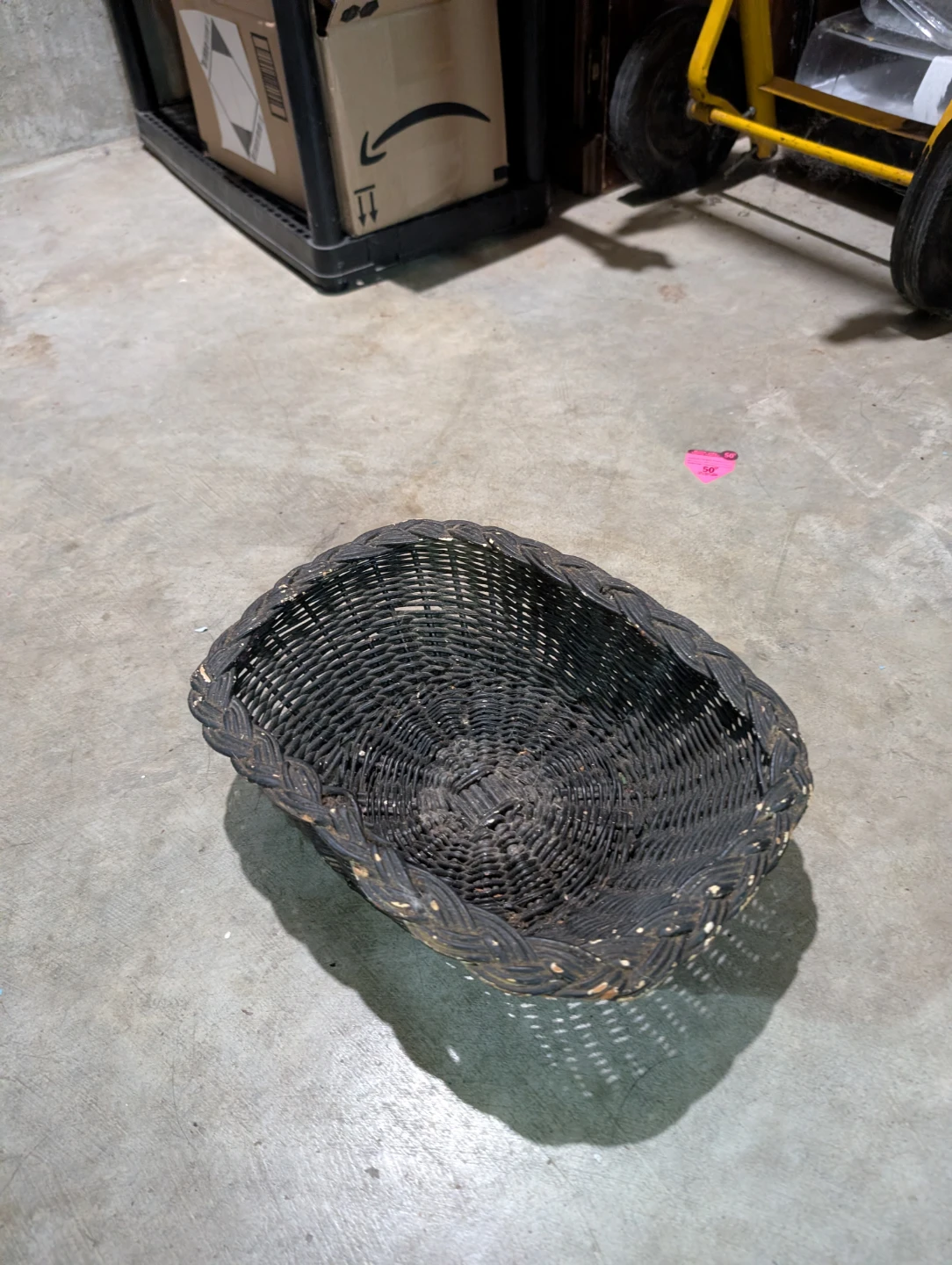 Wicker Basket with Handle
