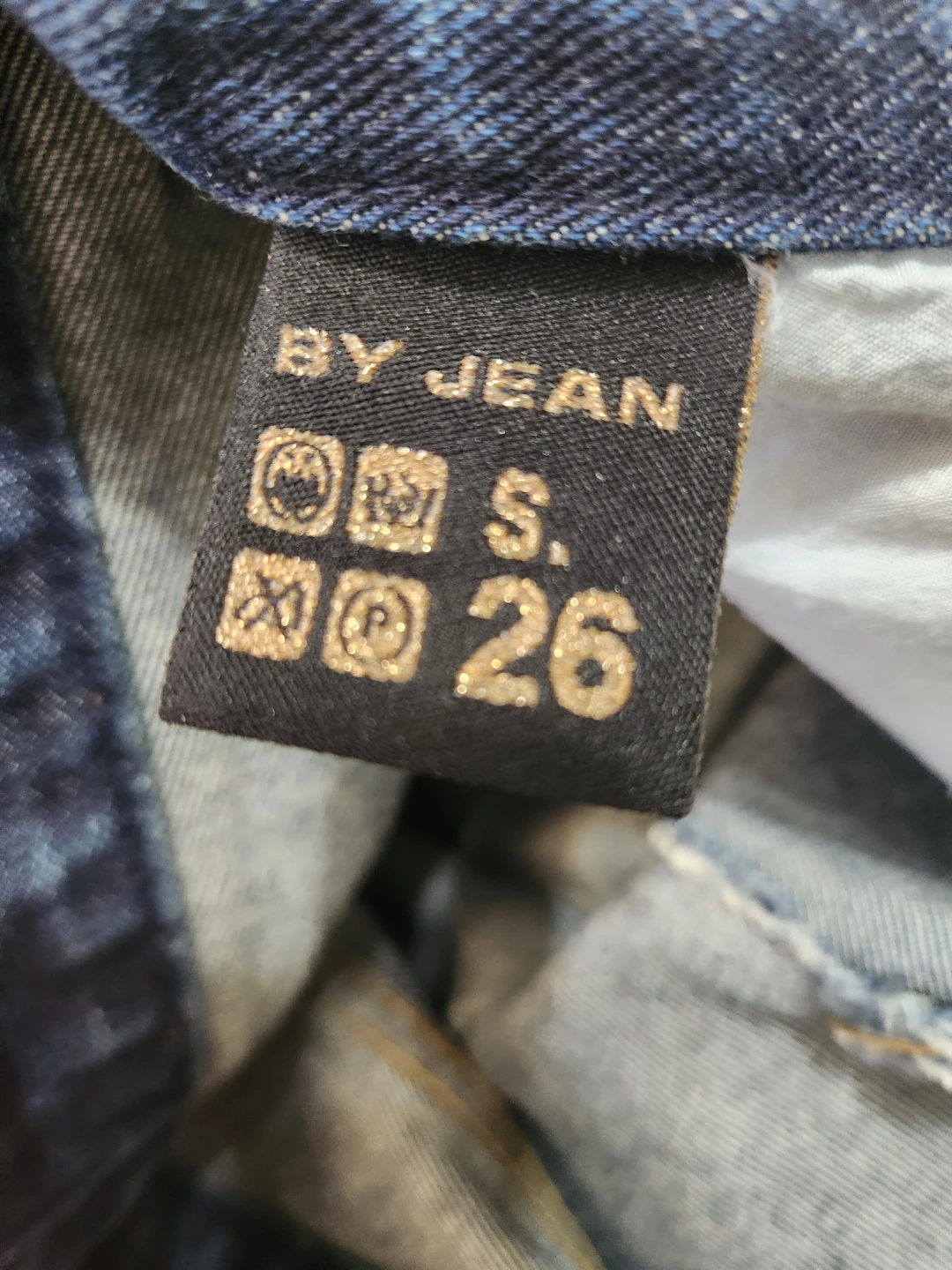 BY JEAN Distressed Blue Denim Jeans Size 26 - photo 3