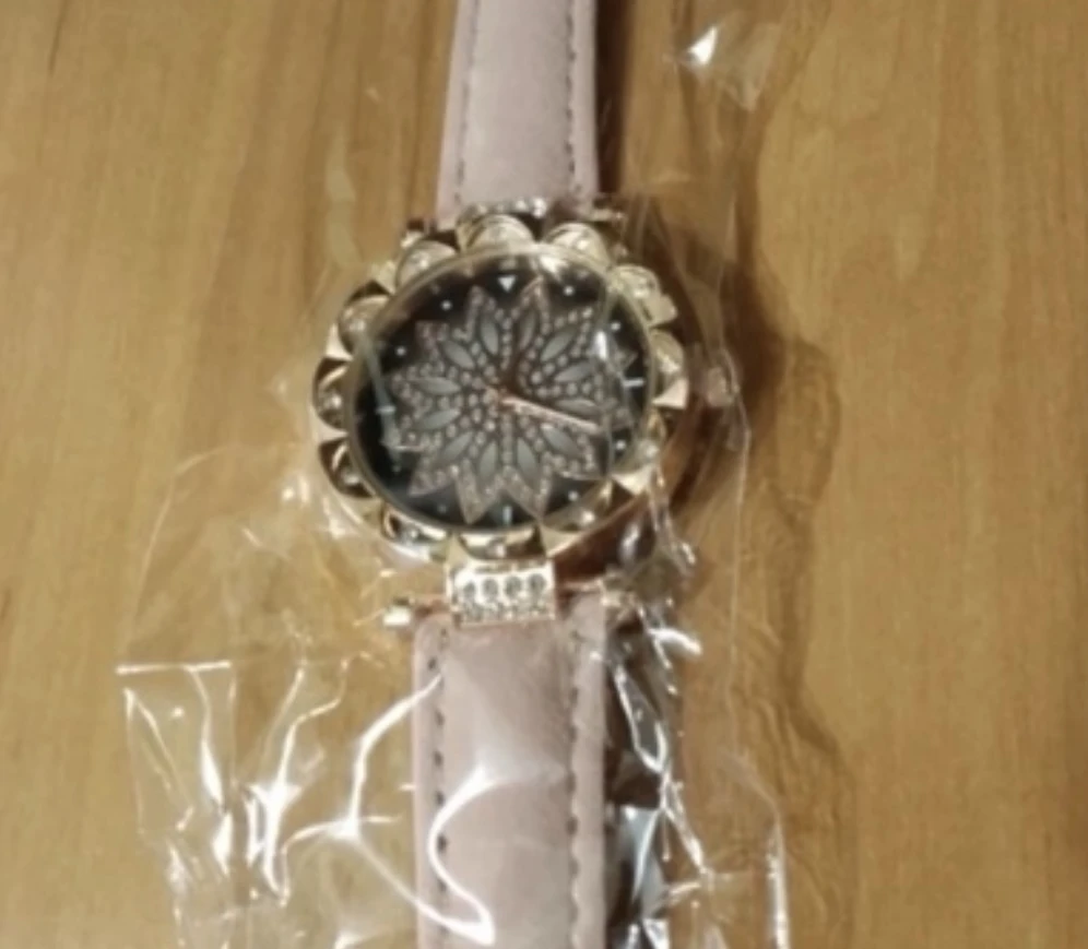 Women's Rose Gold Floral Watch - photo 2