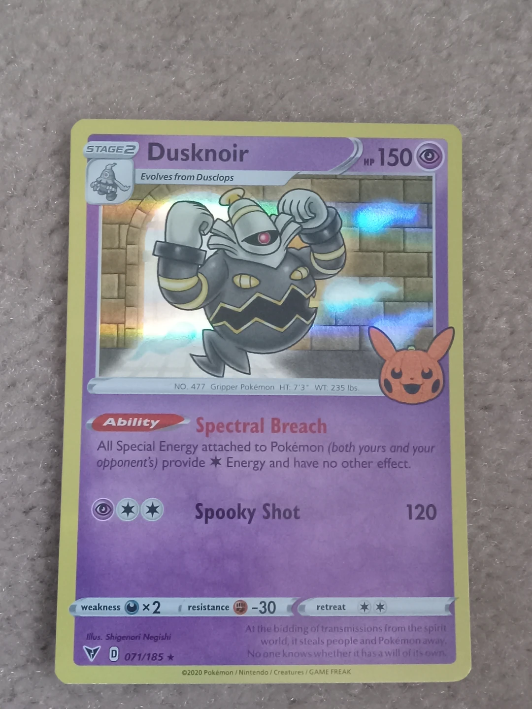 4x Dusknoir Pokémon Holo Rare Cards - photo 2