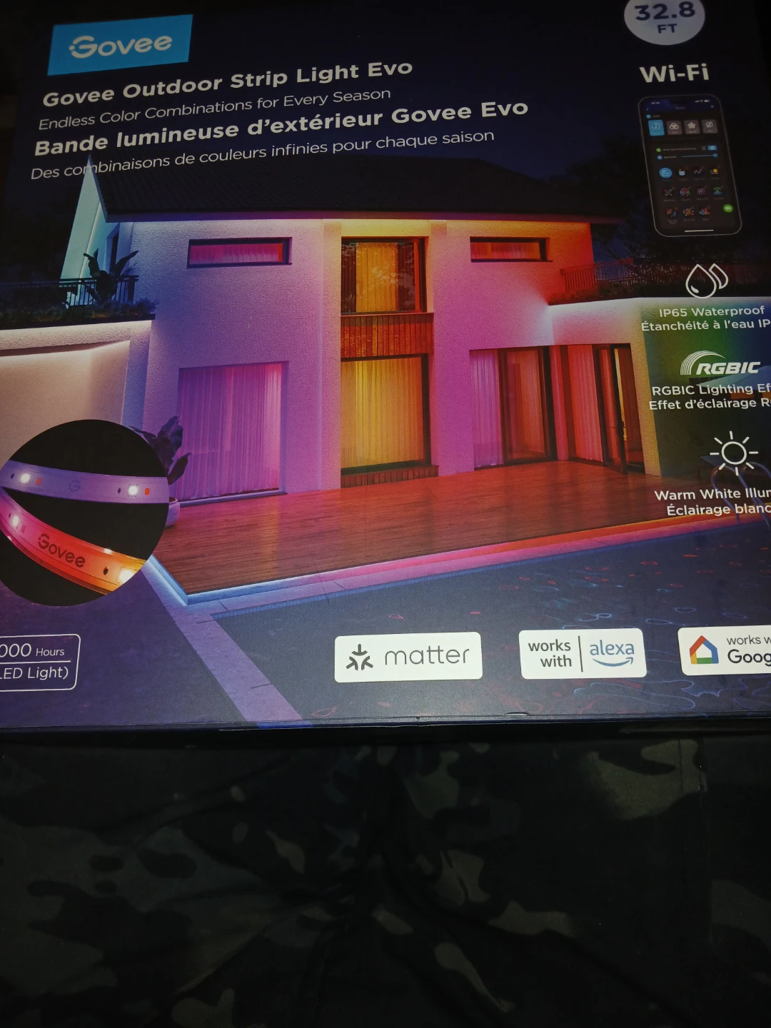 Govee Outdoor Strip Light Evo 32.8 FT Wi-Fi