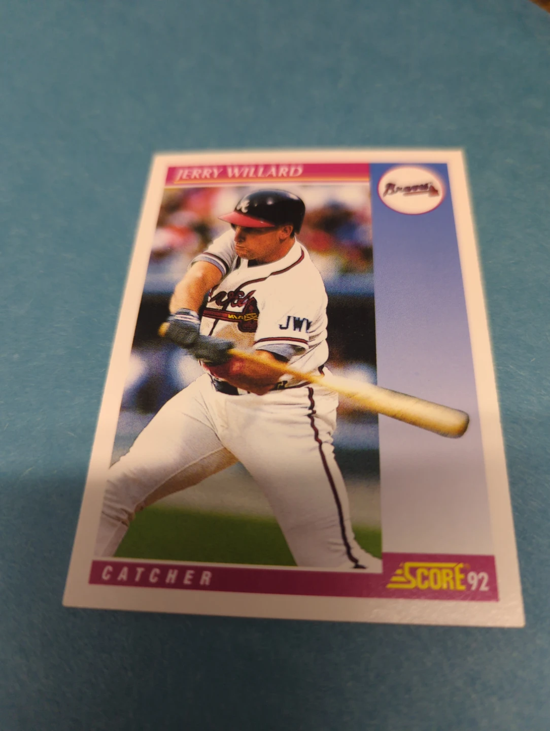 1992 Score Jerry Willard Baseball Card ⚽