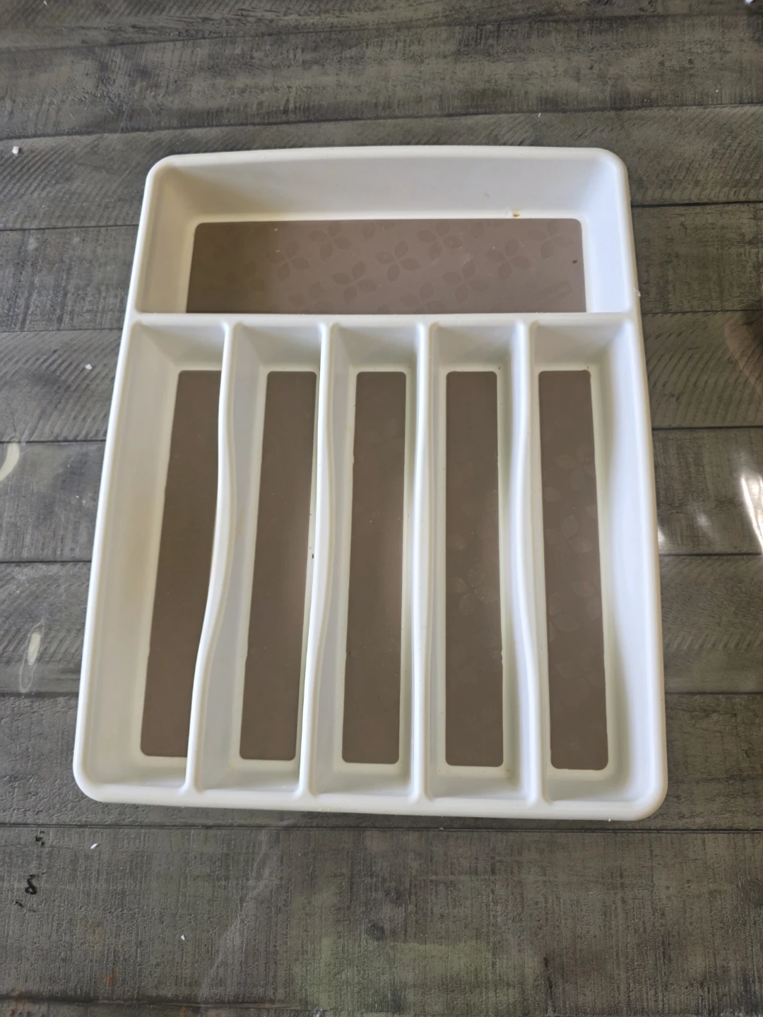 White Cutlery Organizer Tray
