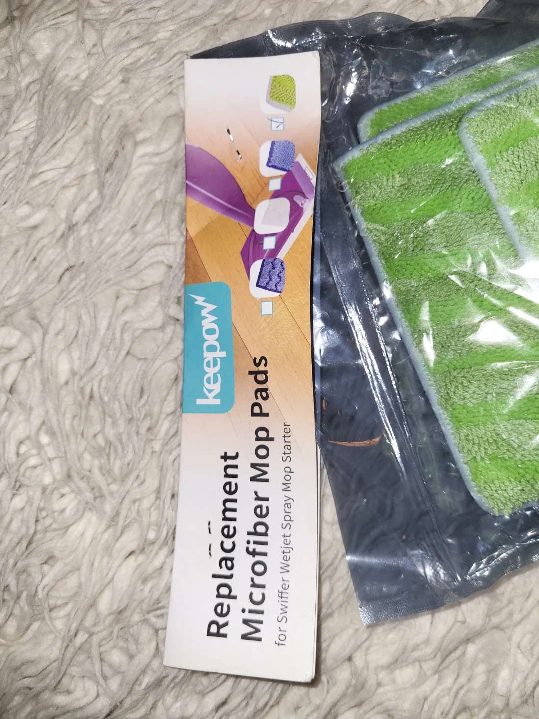 ⚽️ 5 Keepow Replacement Microfiber Mop Pads - photo 2