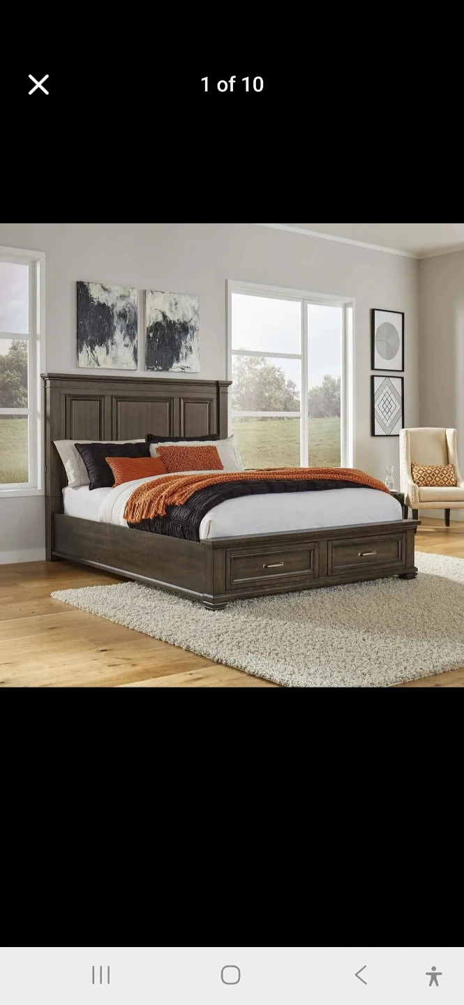King Storage Bed with Drawers - Samson International