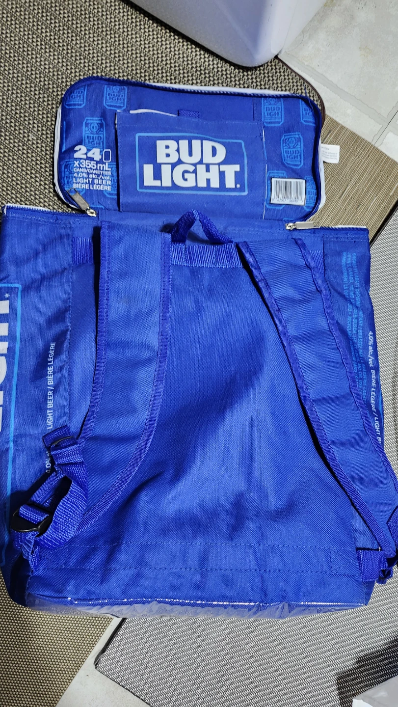 Bud Light Blue Backpack Cooler Bag - photo 5