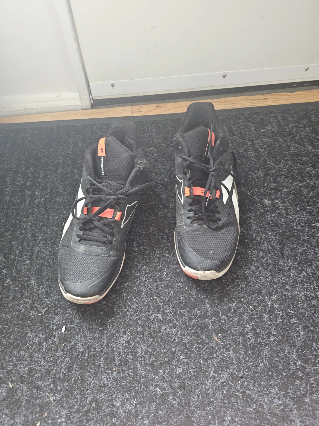 Reebok Black & Orange Athletic Shoes - photo 2