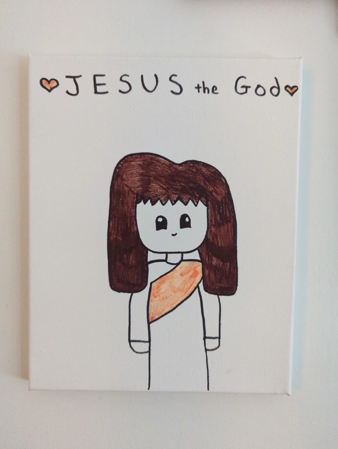 Handmade Canvas Art: Jesus the God ⚽
