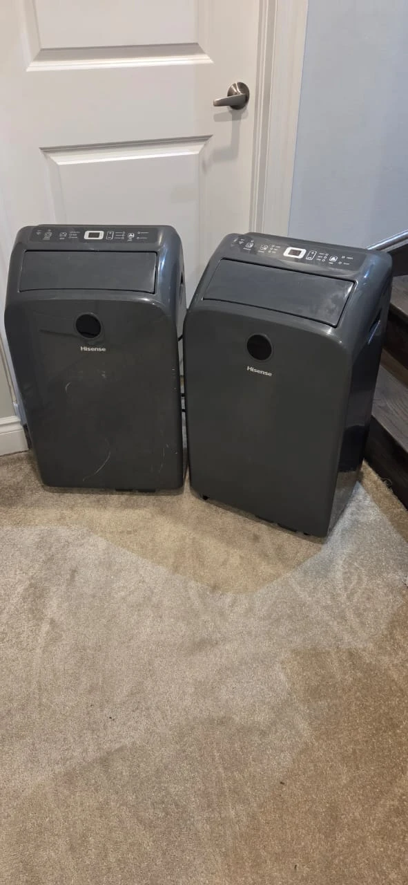 2 Hisense Portable air Conditioners. (14kbtu & 9.5kbtu)