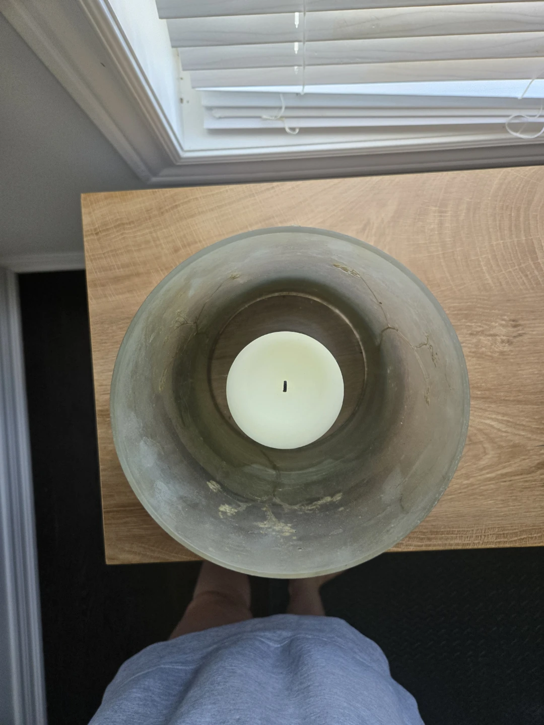 Large Botanical Glass Candle Holder (Includes Candle!) - photo 2