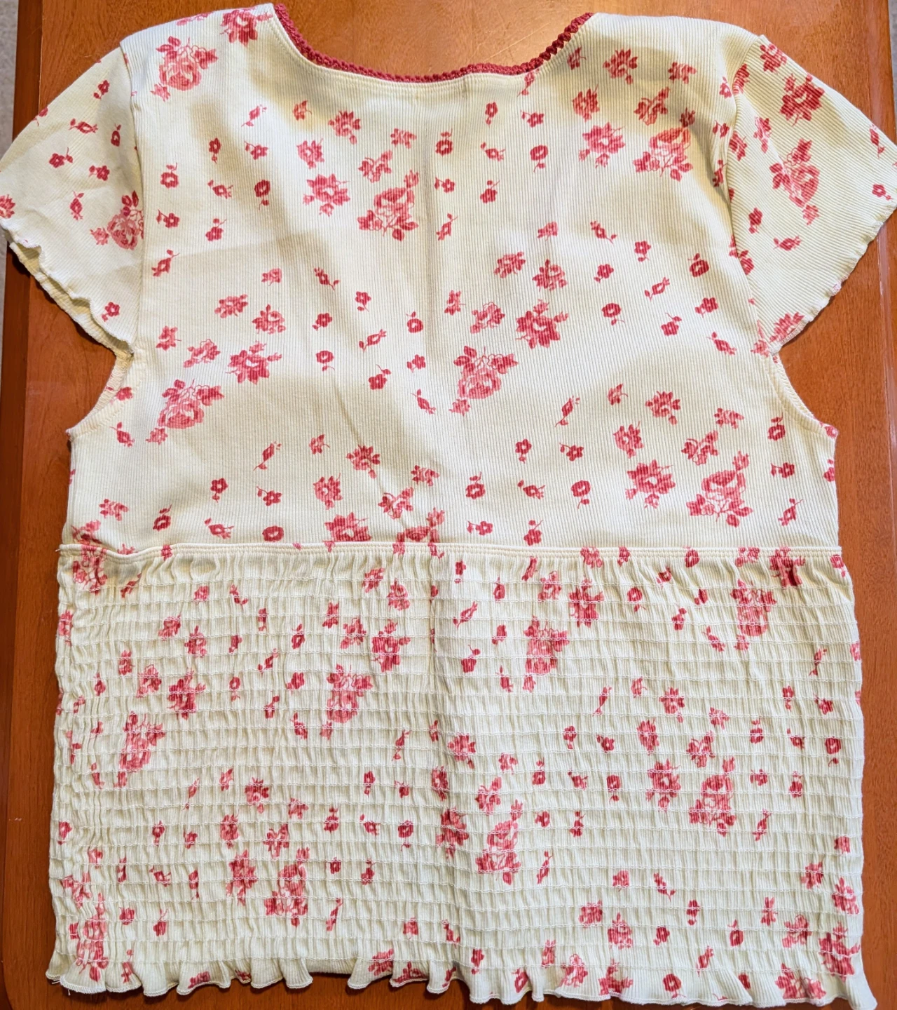 Urban Outfitters - Kimchi Blue Floral Smocked Top XL - photo 2