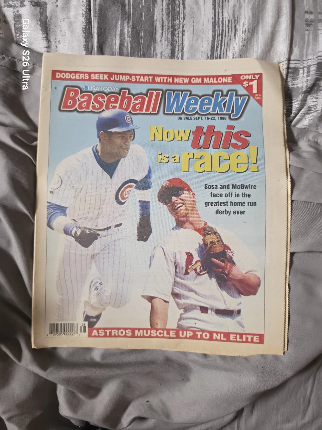 Baseball Weekly Magazine - Sept 16-22, 1998