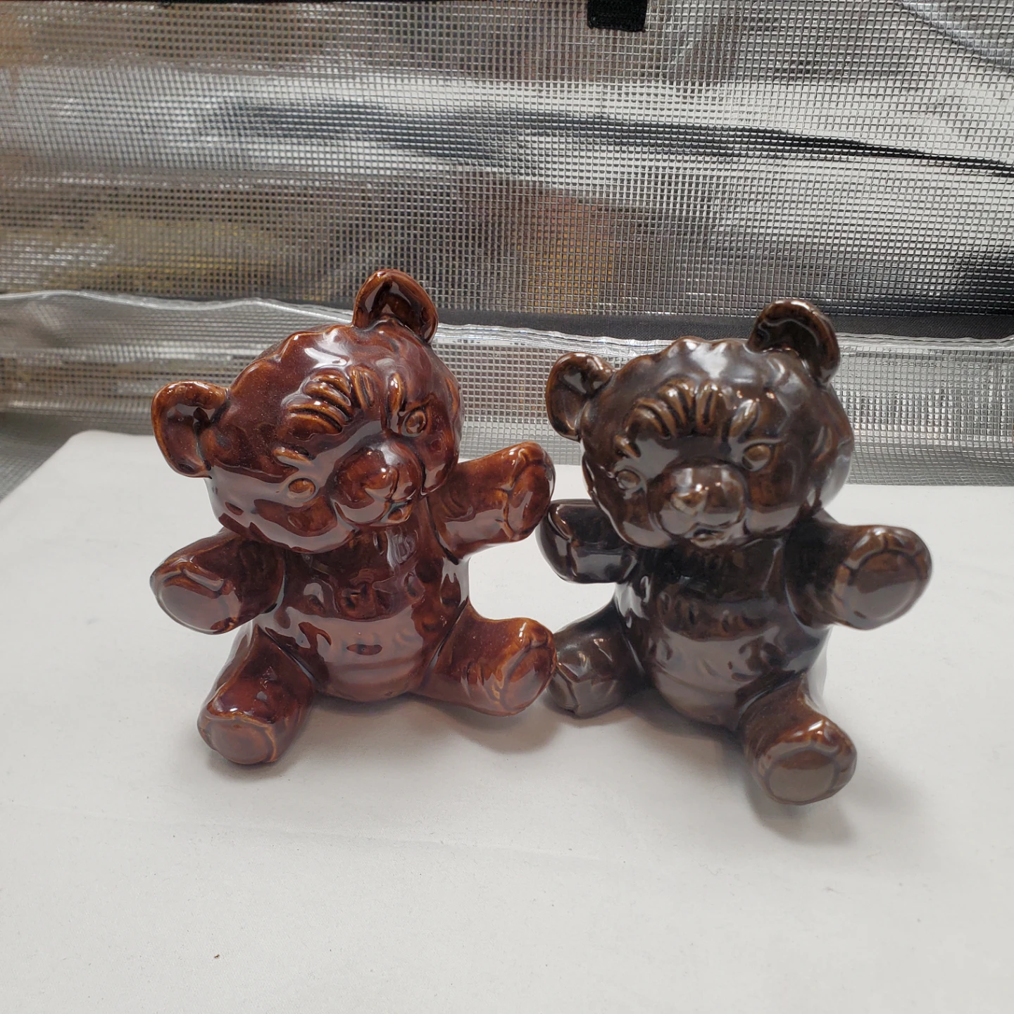 Free Brown Bear Ceramic Figurines (Set of 2)