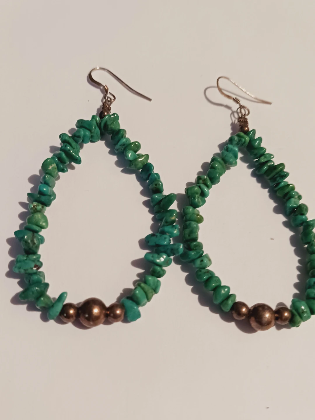 Sterling Silver 925 Stamped Genuine Turquoise Earrings