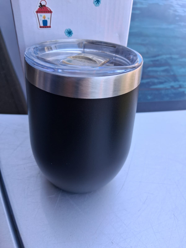 Black Tumbler with Lid