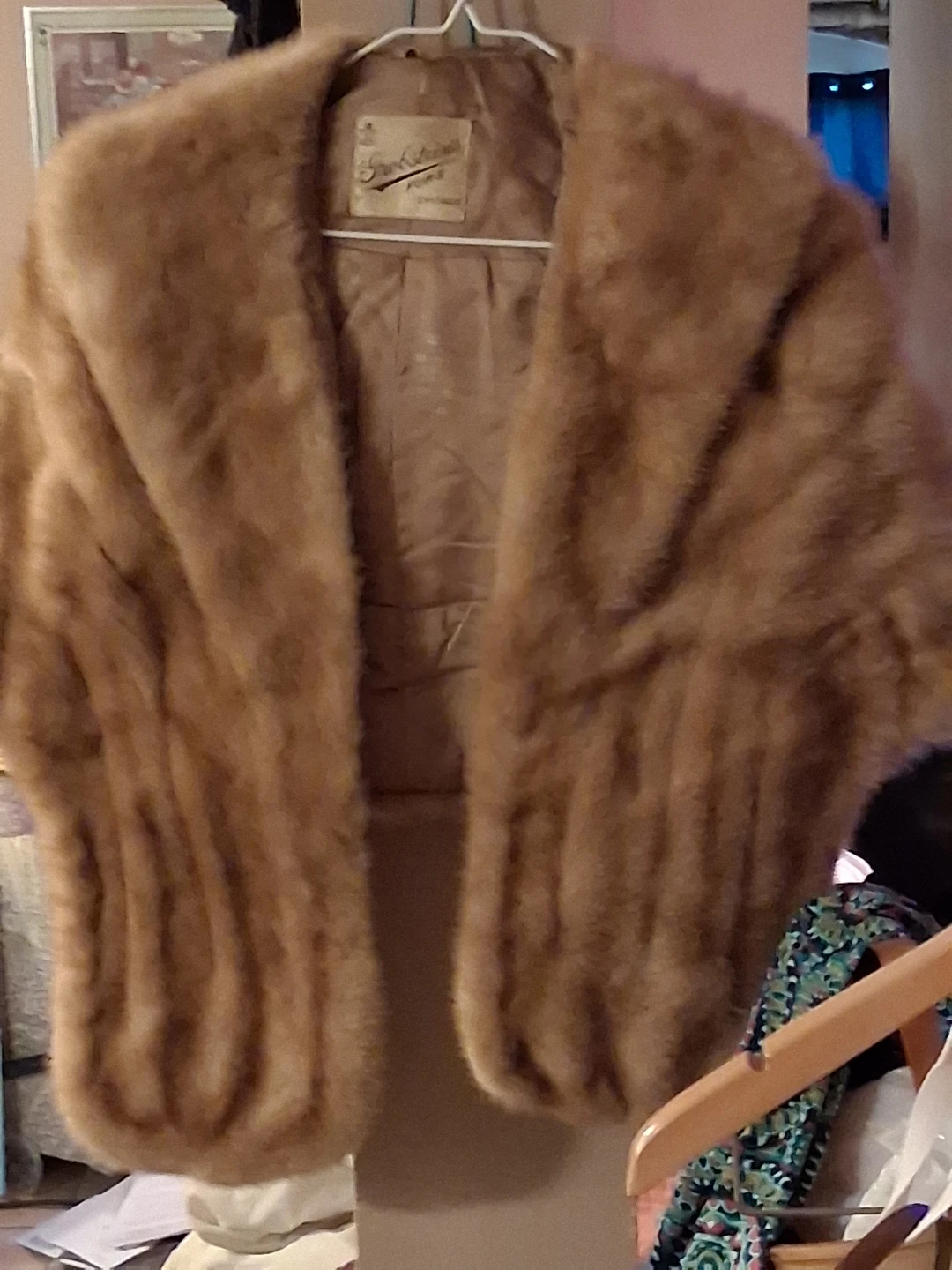 Brown Mink Fur Stole