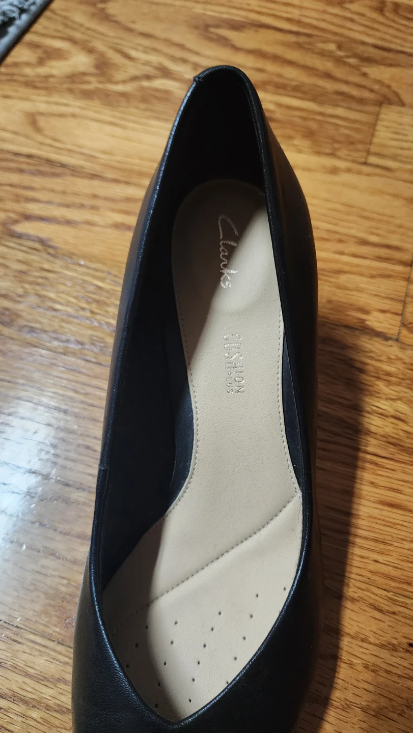 Clarks Black Leather Heels - photo 5