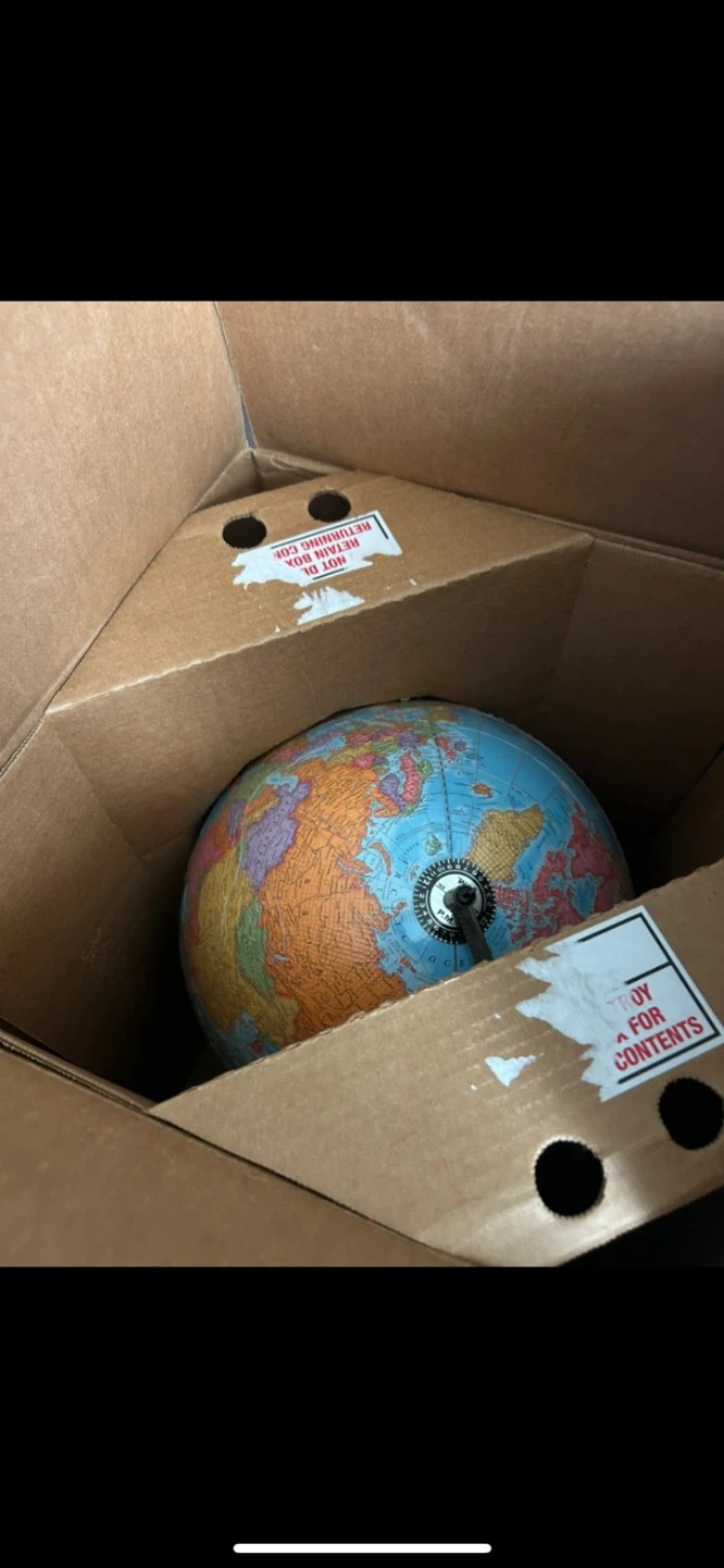 12" World Globe - photo 3