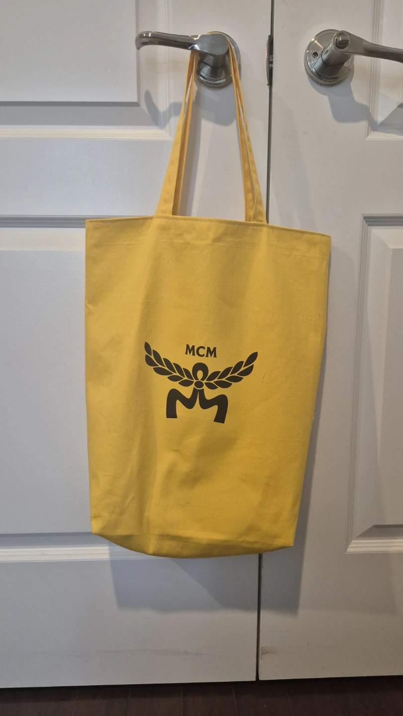 MCM Yellow Tote Bag