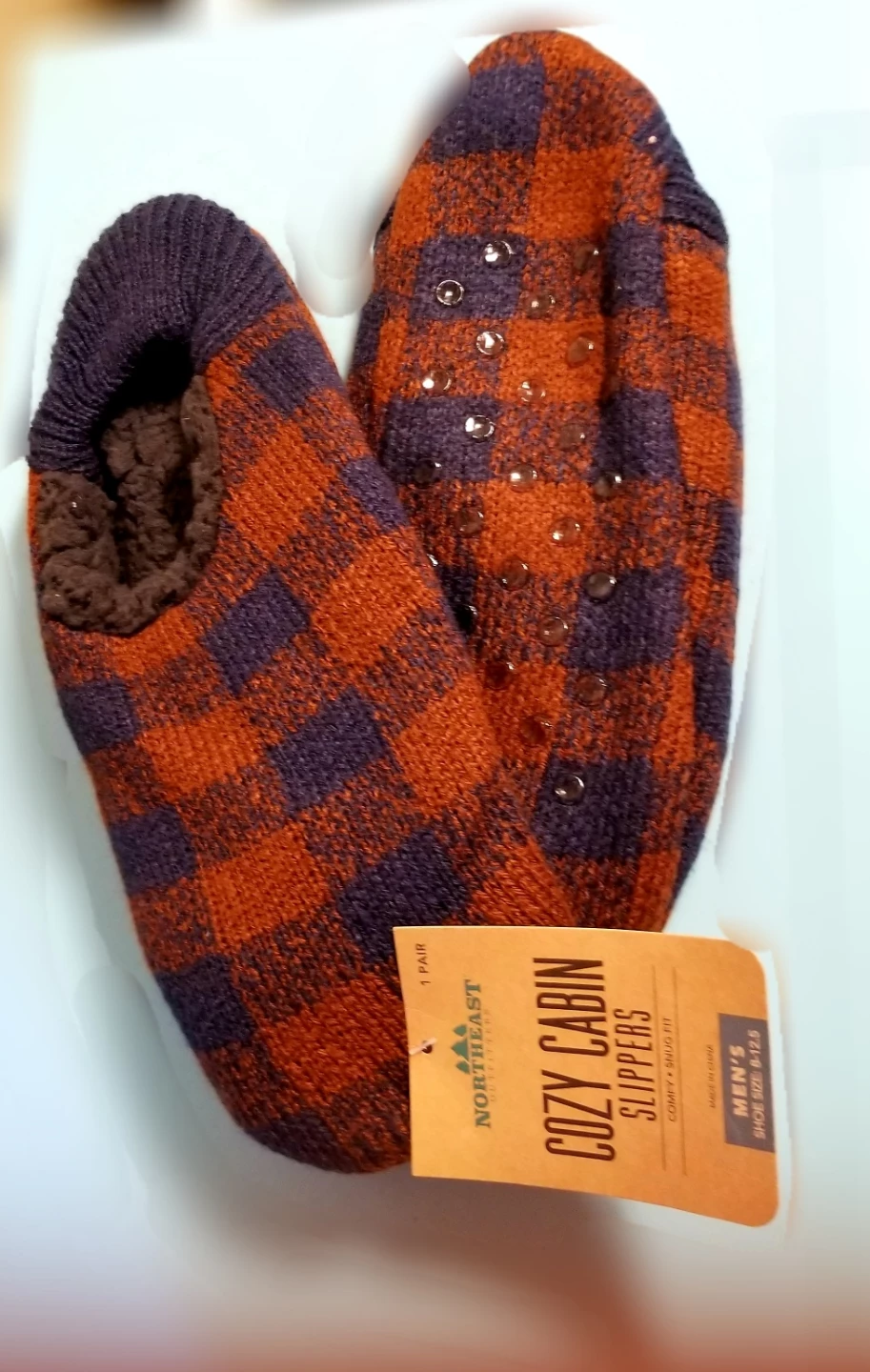 NWT Northeast Outfitters Cozy Cabin Slippers Men's Size 8-12.5⚽
