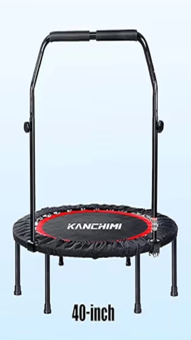 KANCHIMI 40-inch Rebounder Trampoline with Handle