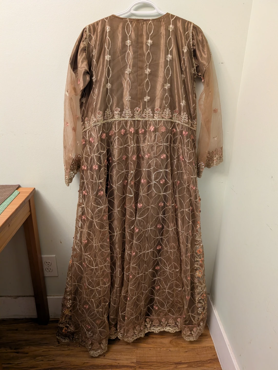 Embellished Brown Maxi Dress - photo 2