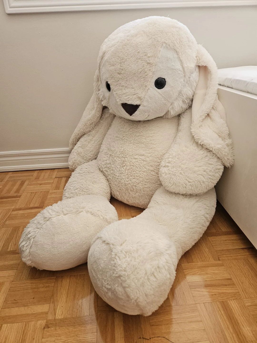 Giant White Plush Bunny Rabbit Toy - photo 2